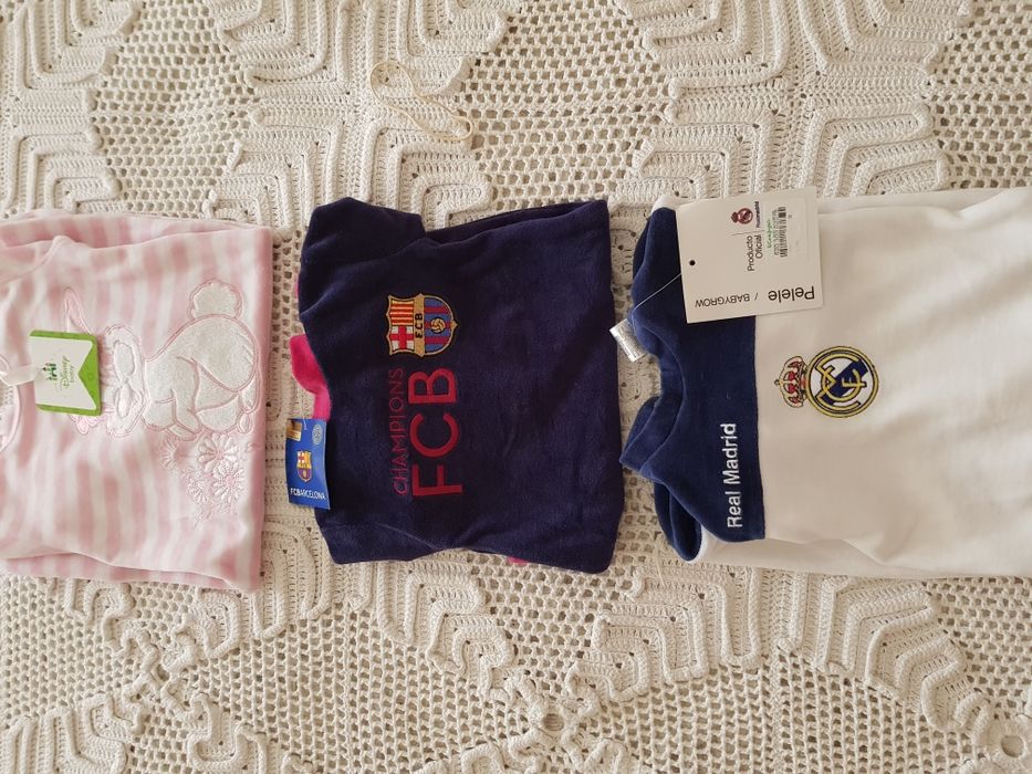 Babygrow Real Madrid e Barcelona novos