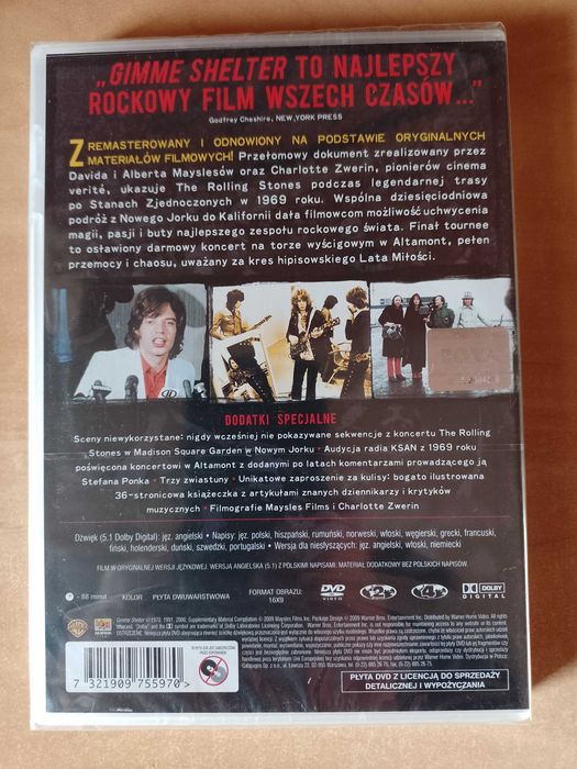 ROLLING STONES Gimme Shelter DVD folia