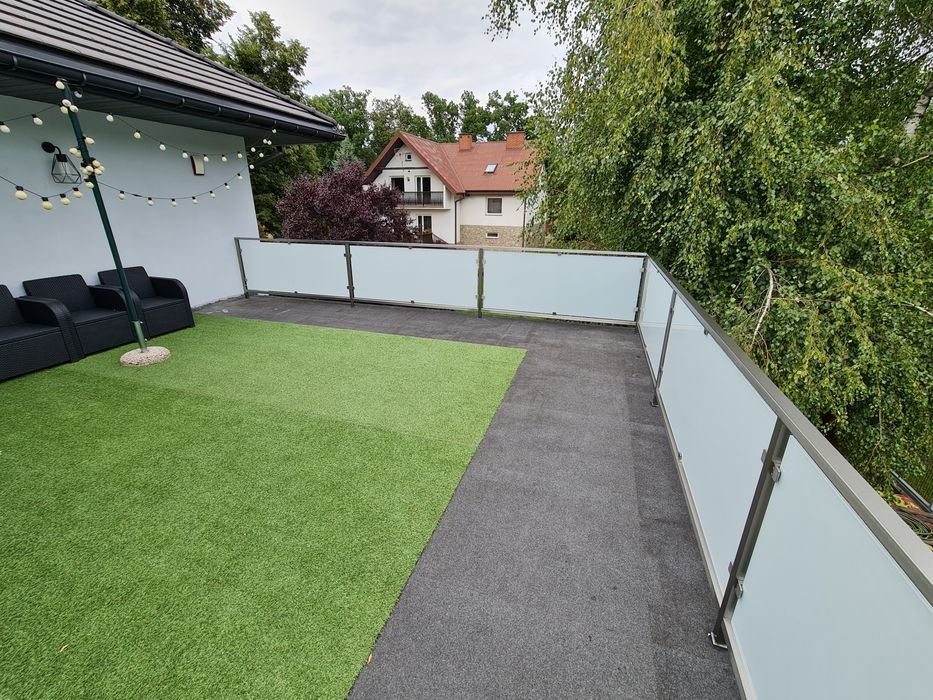 balkon balkony taras szklany metalowy