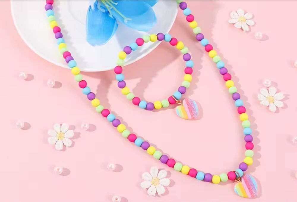 Novo! Colar, pulseira menina