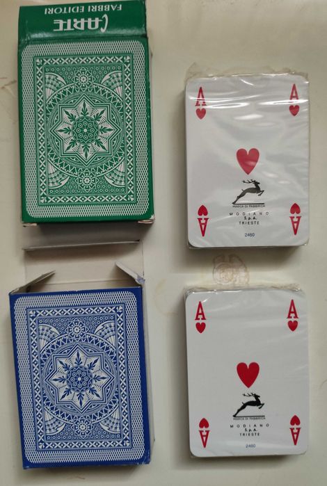 2 baralhos de cartas Modiano para Poker