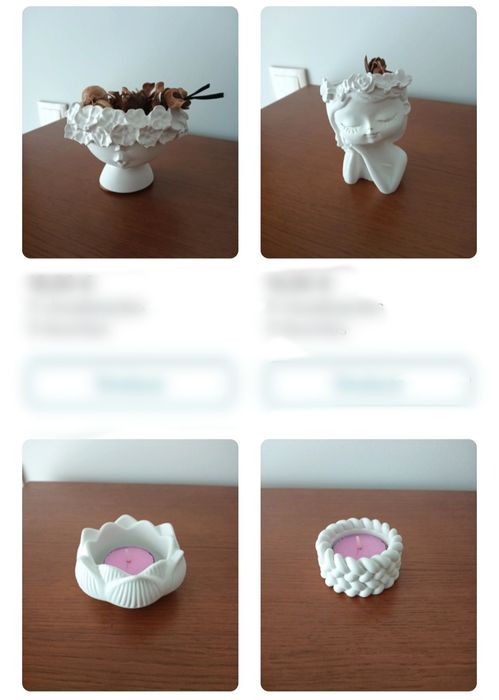 Peças em gesso vários modelos