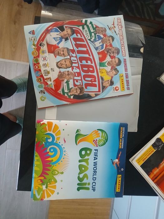 Caderneta de cromos futebol completas (1liga 2014/15 e mundial 2014]a