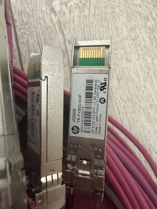 Оптичні патчкорди, модулі SFP+ QSFP+ LC MPO Breakout