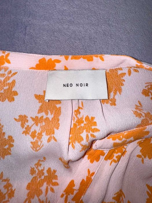 Sukienka wiskozowa boho Neo Noir kwiaty pastelowa na lato M/L 40