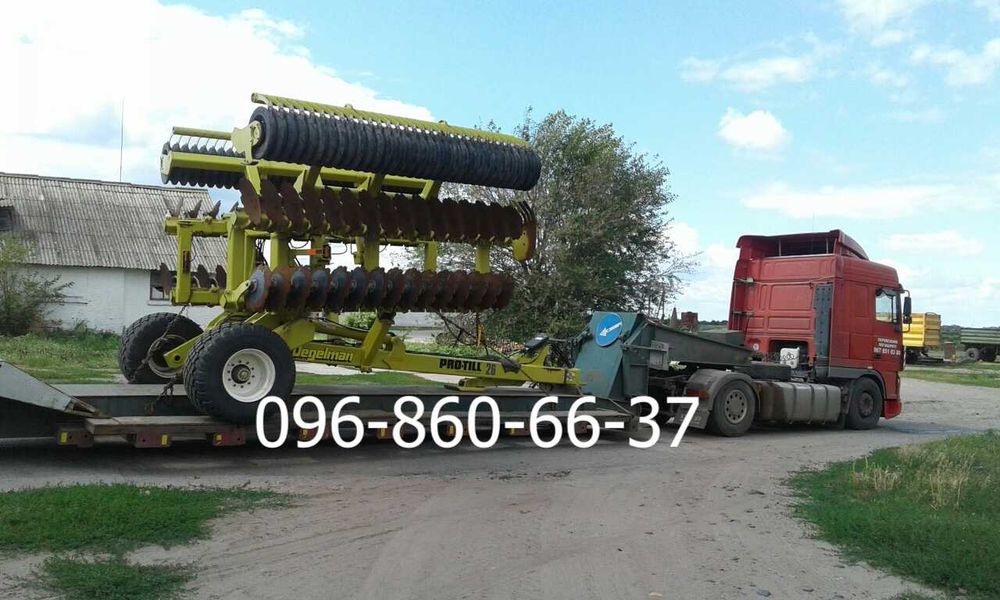 Послуги трала Львів. Перевезення комбайна. Негабаритні перевезення