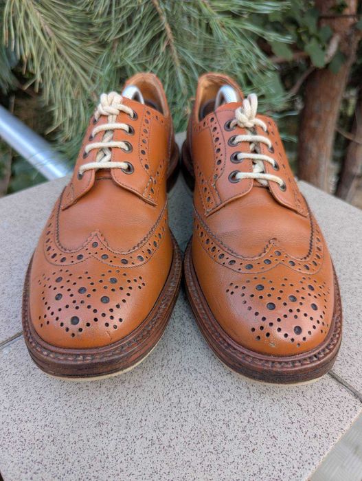 Чоловічі коричневі туфлі броги Trickers Bourton Country Tricker`s England