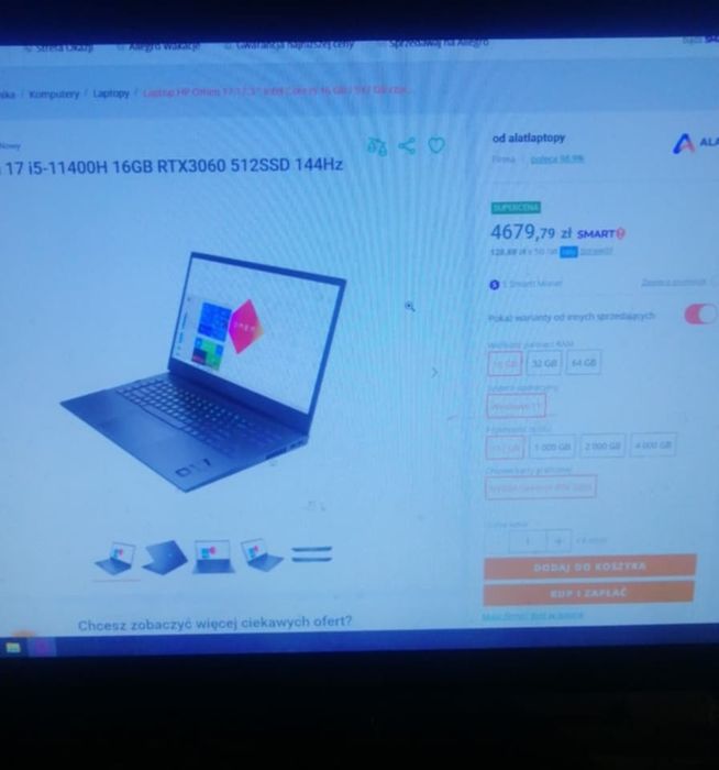 Laptop Omen 17 vvv