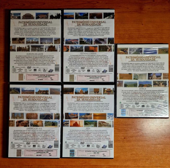Coleção Património da Humanidade (UNESCO) / COMPLETA e NOVA /13dvds