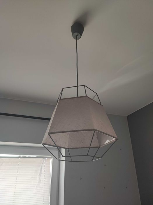 Lampa wisząca sufitowa szara