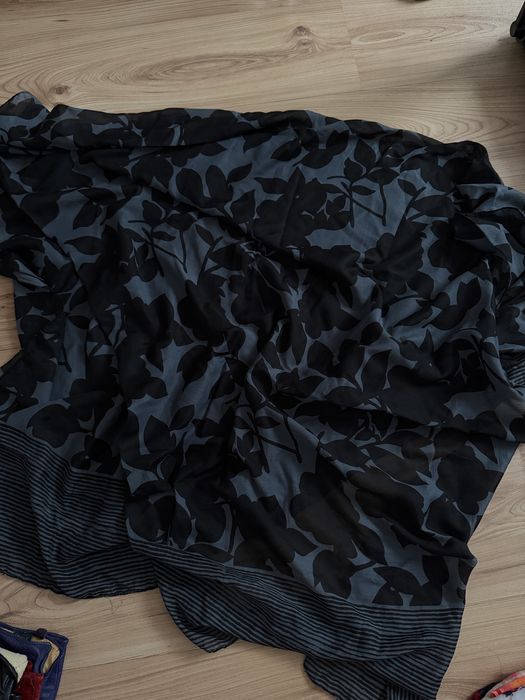 Chusta apaszka czarno szara