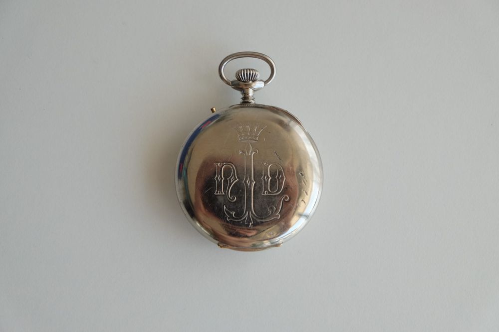 Relógio de bolso vintage, limpo e revisto em Maio 2026