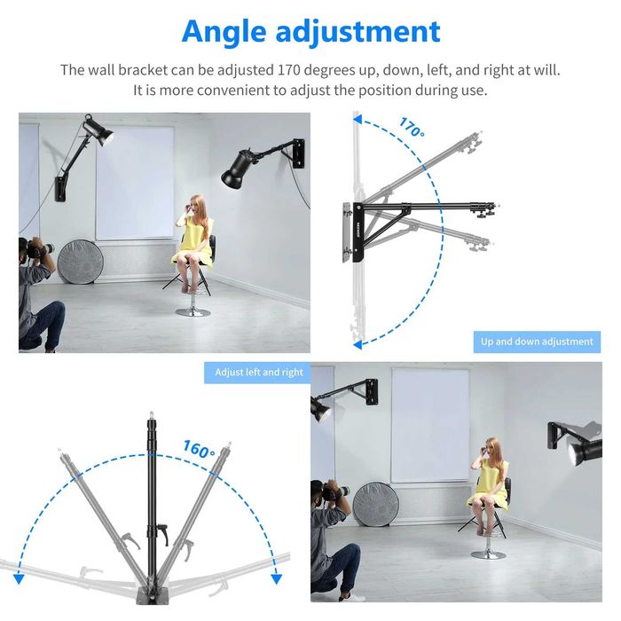 Suporte de Parede Neewer Boom Arm Articulado - Estúdio Profissional