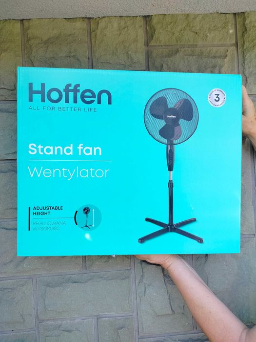 Wentylator stojący Hoffen czarny wiatrak