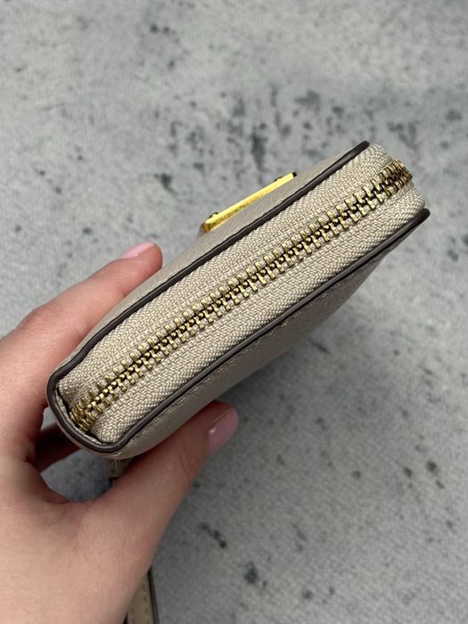 Portfel Marc by Marc Jacobs Beige Zip Around Wallet