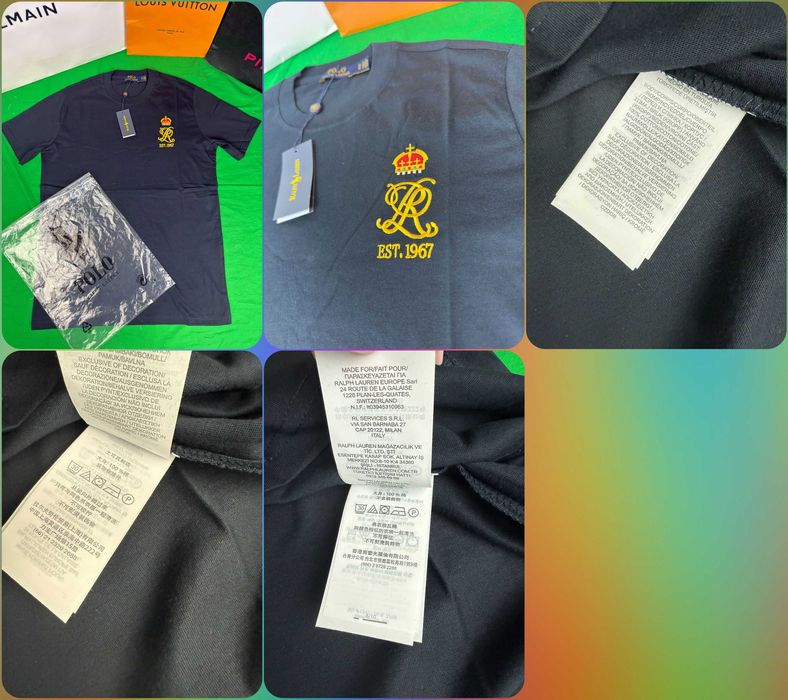Koszulki shirt Loro Piana męskie koszulka ralph męska ultra premium