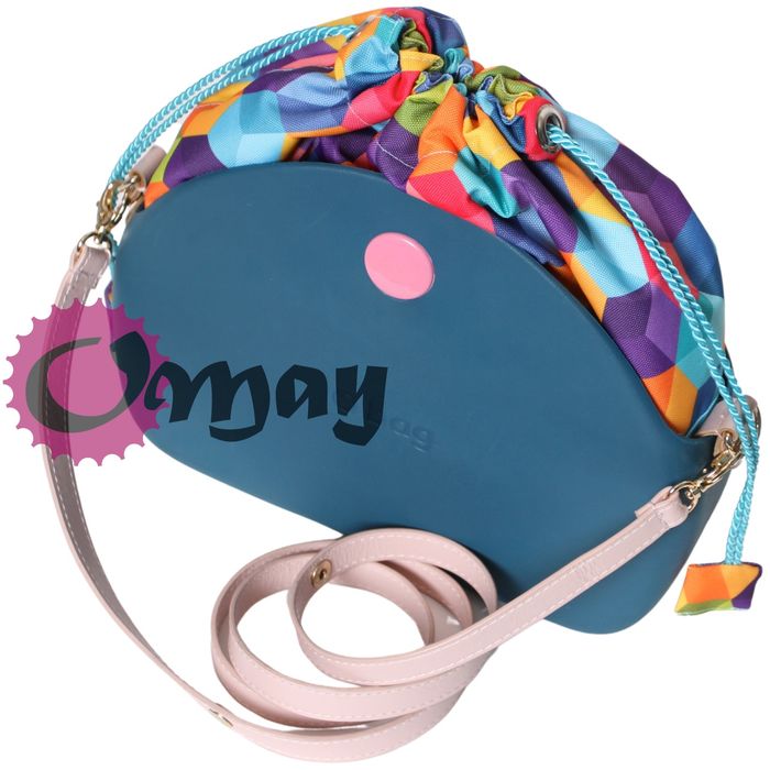 Turkusowy organizer OBAG MOON LIGHT worek kostka 3d komin OMAY