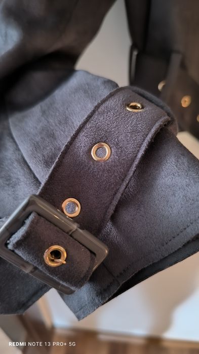 Ramoneska zamszowa trencz