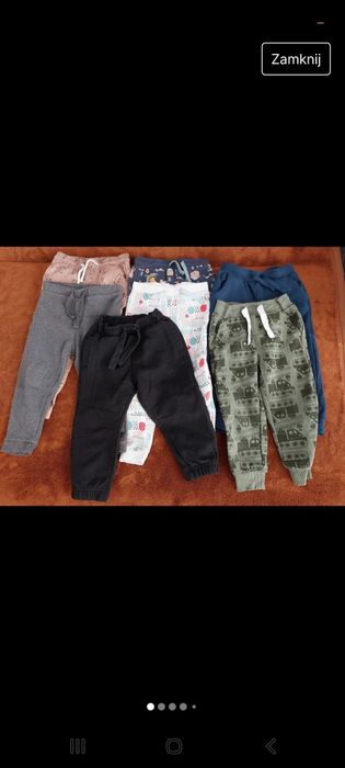 Zestaw 7 par spodni rozmiar 98 jesień/zima