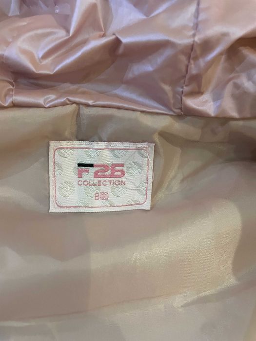 Bezrękawnik z kapturem dla dziewczynki 122/128