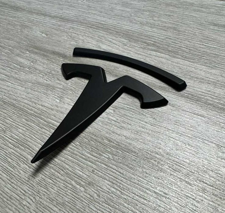 Значок на капот, багажник, руль Тесла, емблема Tesla, логотип