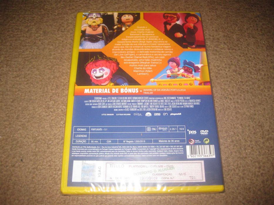 DVD "Playmobil: O Filme" Selado!