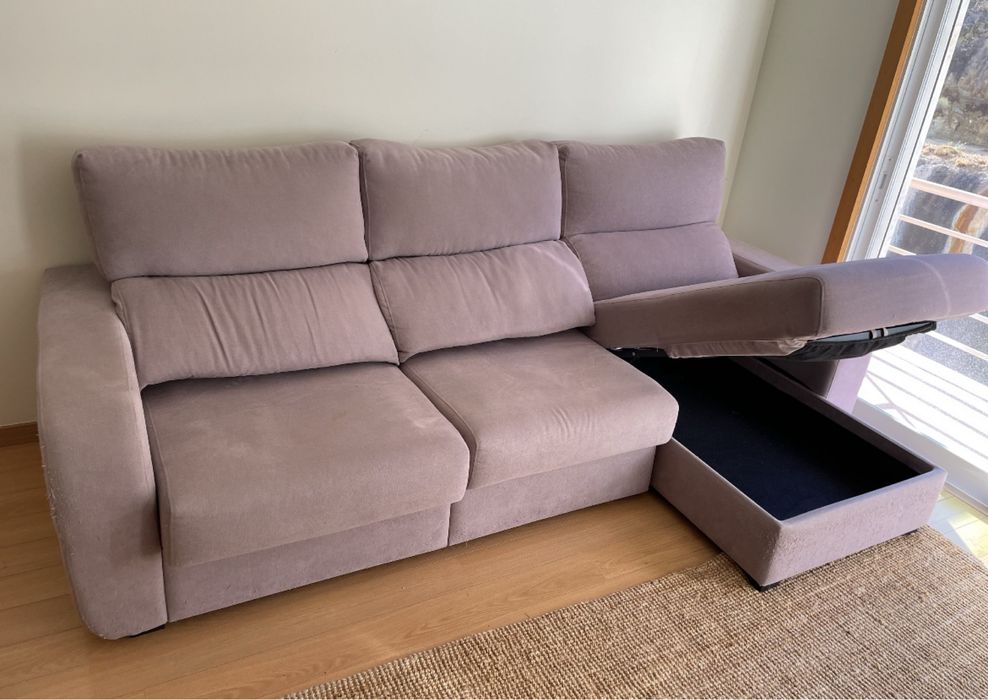 Sofa Cama e Chaise Longue