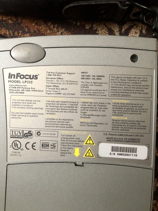 Мультимедійний проектор InFocus модель 335