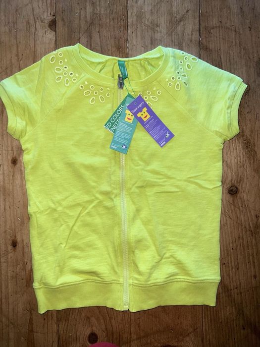 Футболка на блискавці benetton 6-7 р 120 см