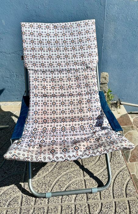 Conjunto de 2 Cadeiras Dobráveis de Exterior / Jardim / Praia – Acolchoadas