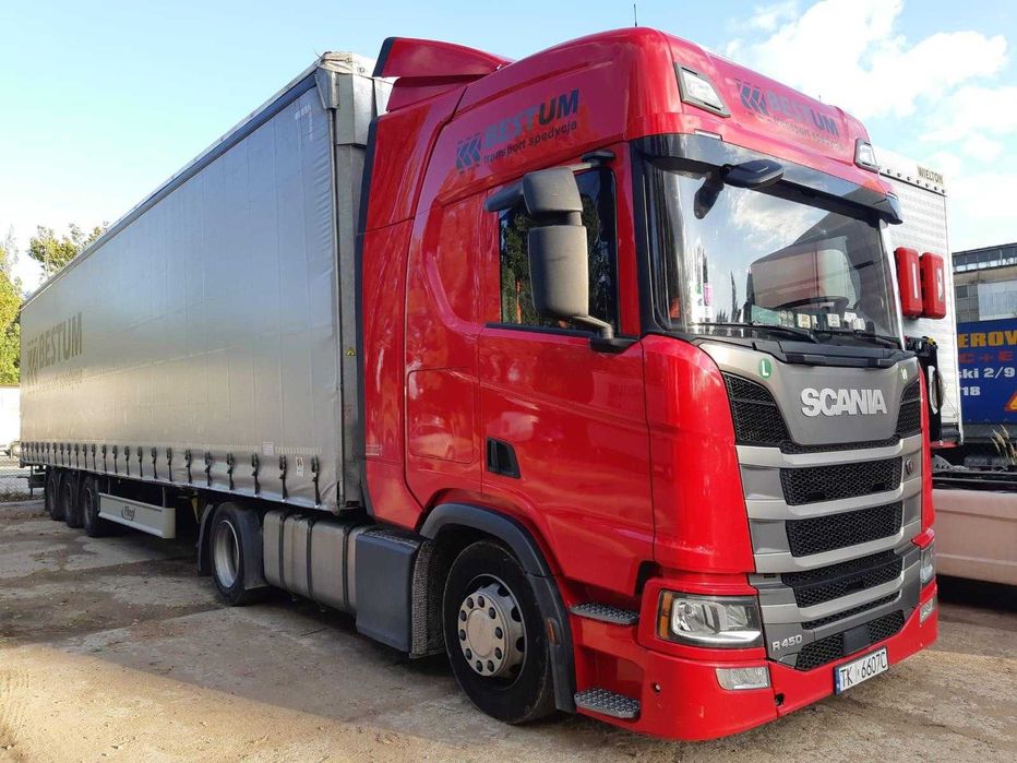 transport ciężarowy Kraków okolice solówka winda