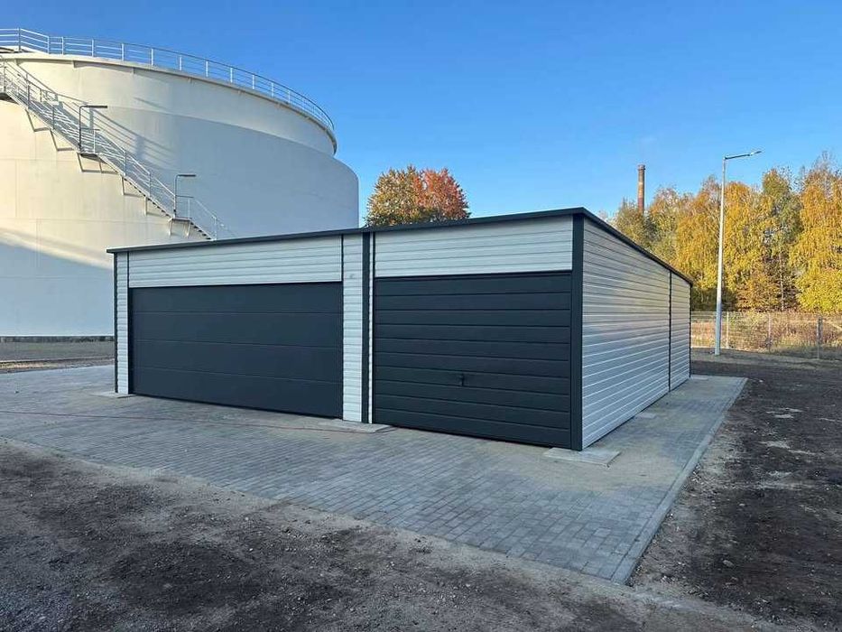 Garaż blaszany Konstrukcja profil zamknięty OCYNKOWANY