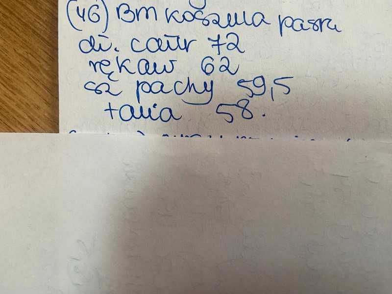 Bm koszula elegancka sliska paski żabot xxxl +size 46 44