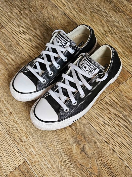Converse All star шкіряні чорні оригінал 36.5 23см