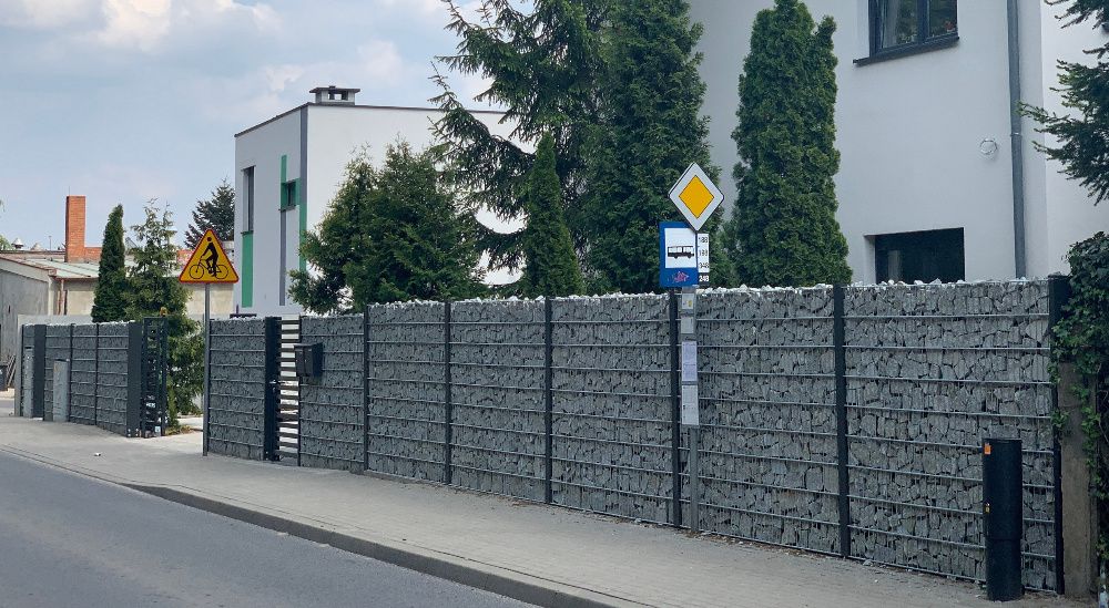 Ogrodzenia Gabionowe , Płoty Gabionowe , Ogrodzenie z kamienia