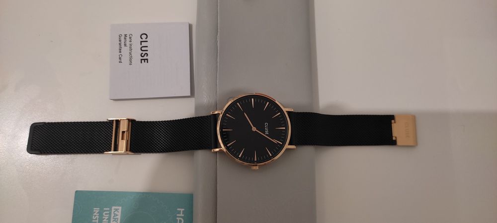 Zegarek damski CLUSE Bocho Chic Black