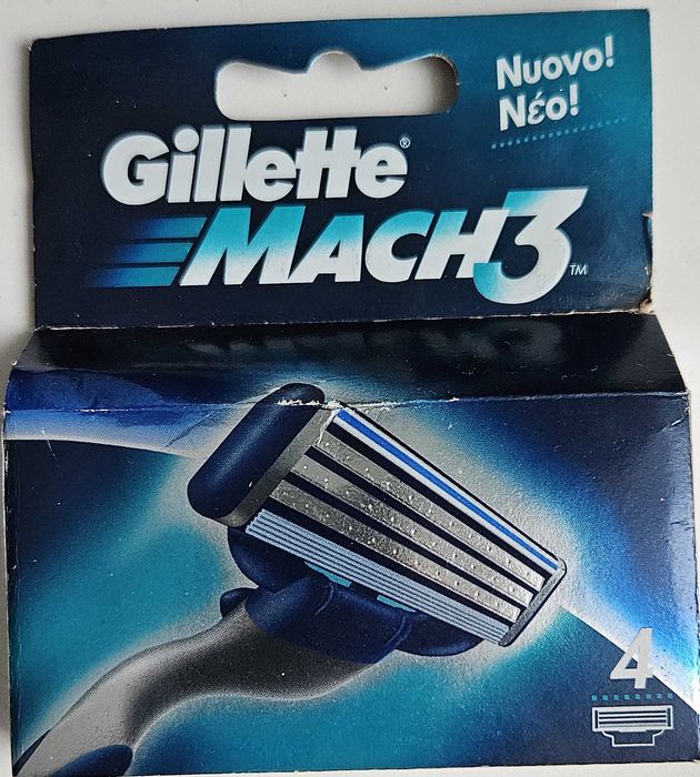 Gillette Mach3 Wkłady Ostrza Wymienne ( 4 sztuki )
