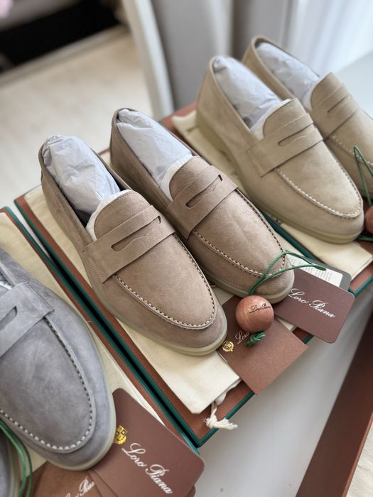 В НАЯВНОСТІ Лофери Loro Piana, найкраща якість, шоколад/беж/сірий/світлий, замшеві/шкіряні