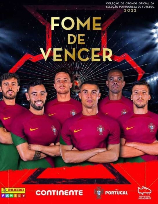 Cromos da coleção da Panini Fome de vencer 2022
