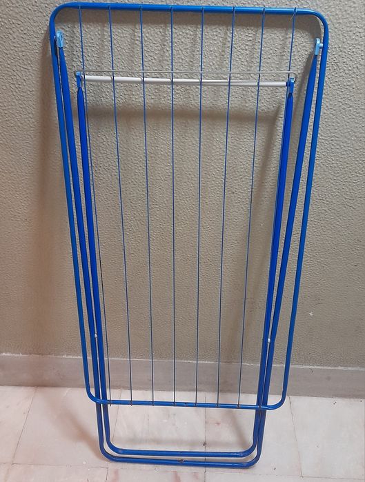 Estendal roupa metalico azul