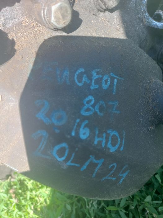 Uszkodzona skrzynia biegów do Peugeot 807