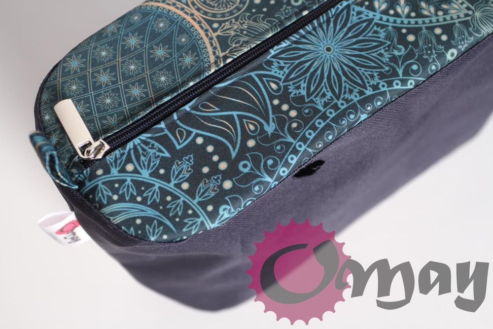 Granatowy organizer OBAG MINI +OPASKA orient paisley Granat OMAY