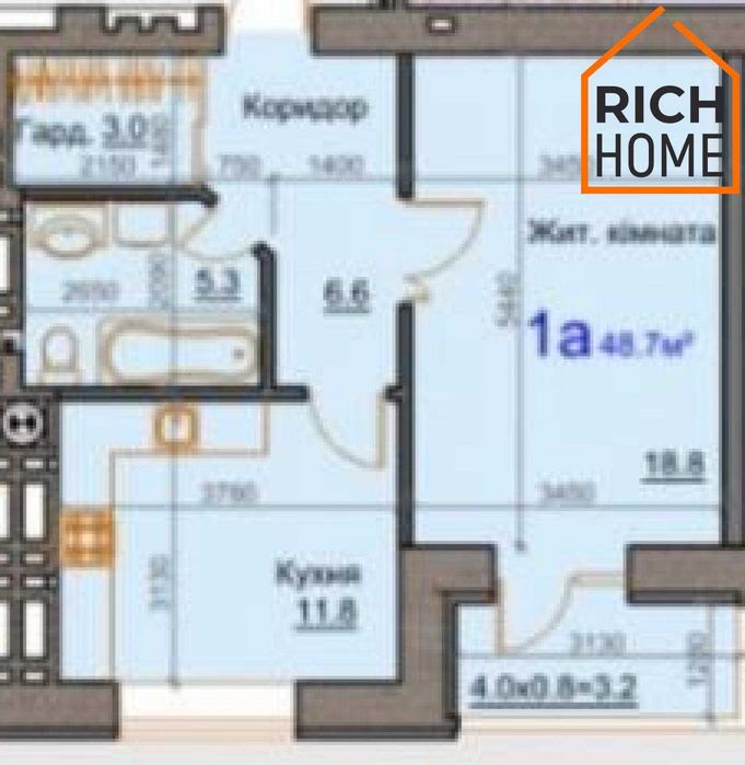 Продажа квартиры • ЖК Grand DeLuxe | Садовая • 1к • 48 м² • #146861