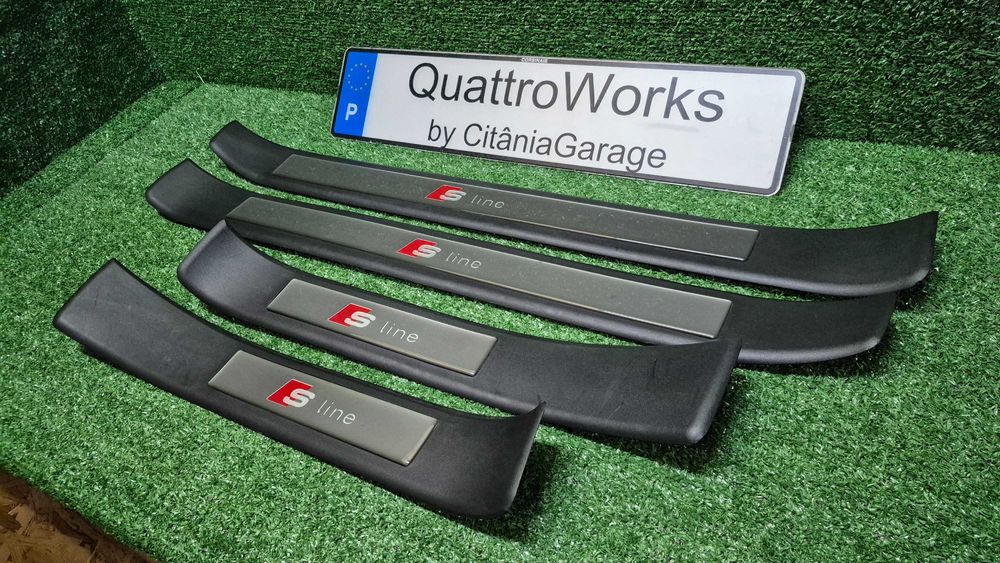 Soleiras S-Line Audi A4 B6 B7 8E originais OEM em excelente estado