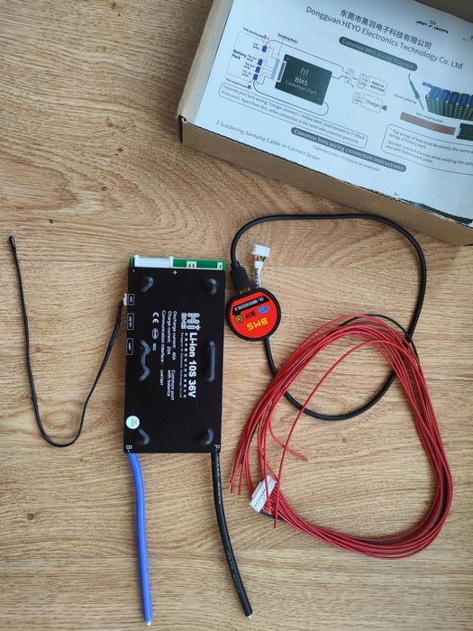 BMS smart 10s36v Hibms плата с Bluetooth модулем