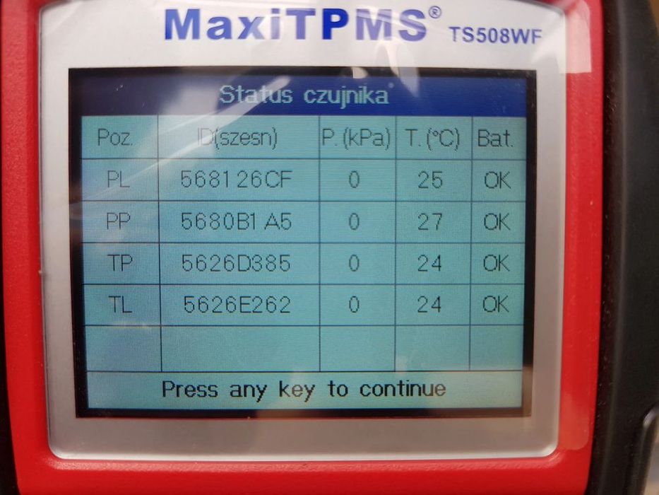 felgi strukturalne  z czujnikami tpms  opel corsa  d e adam fiat grand