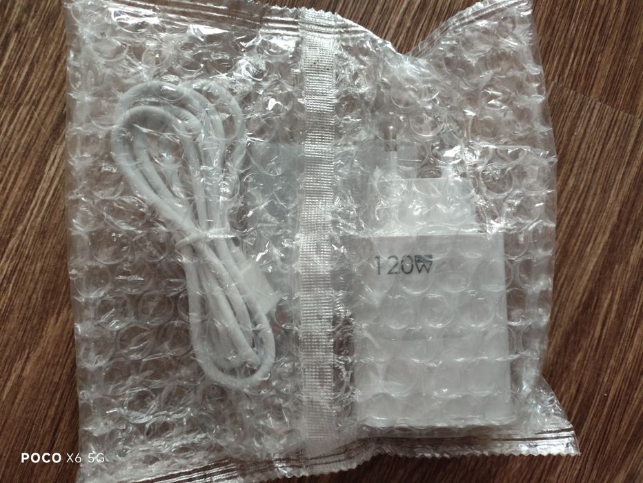 Ładowarka 120W do Xiaomi z kablem USB C nowa.