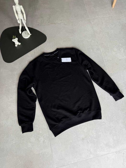 Чоловіча  мужская кофта Світшот Armani Black Розмір  S-XXL
