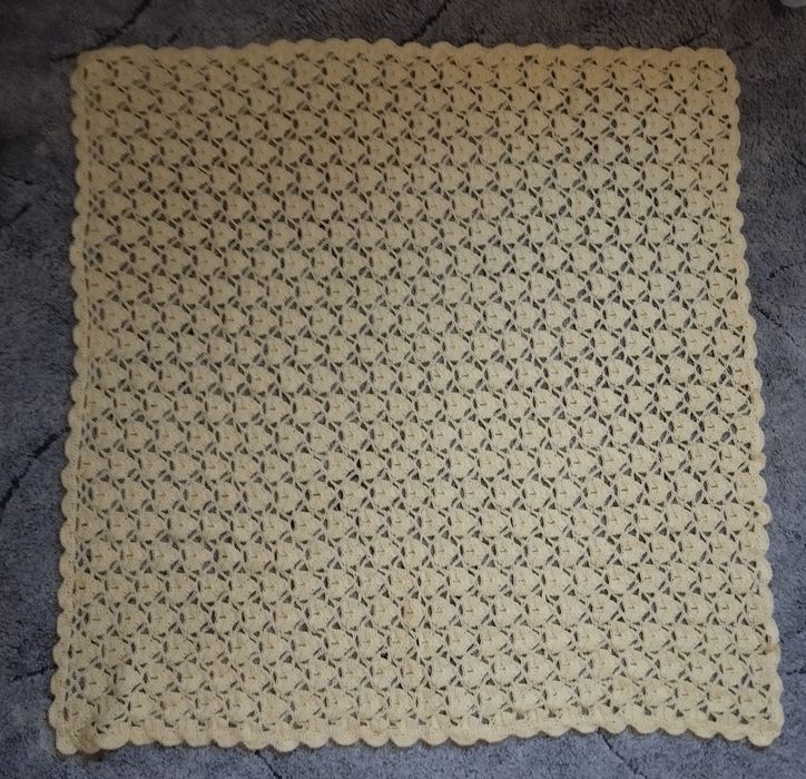 Накидка платок шаль в'язана мережевна