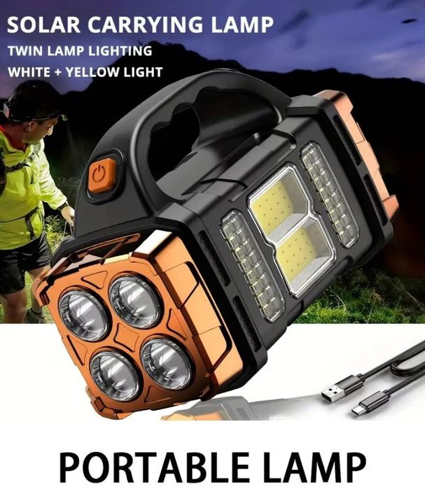 Portatil Versátil, Recarregável Via Solar